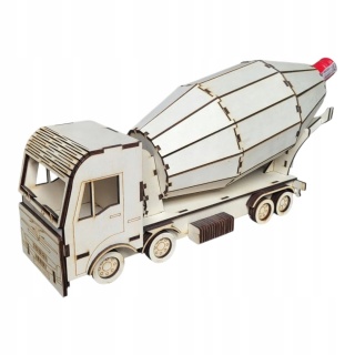 Betoniarka Ciężarówka Drewniana - Wódkowóz na Butelkę Pojemnik na słodycze