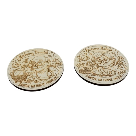 Podstawki kawowedzień dziadka