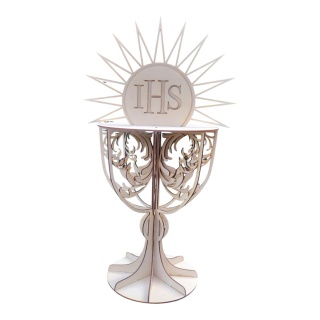 Kielich komunijny, kielich dożynkowy z IHS 56 cm
