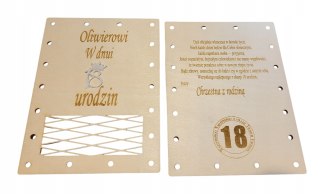 Pamiątka Urodzin skręcana na śruby
