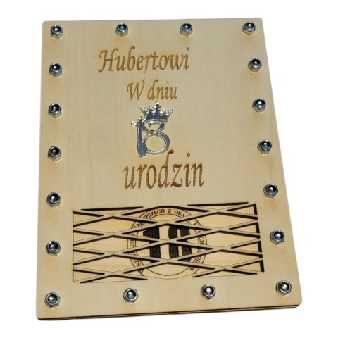 Pamiątka Urodzin skręcana na śruby