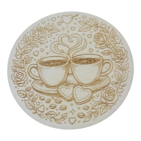 posatawki pod kubek | motyw miłości