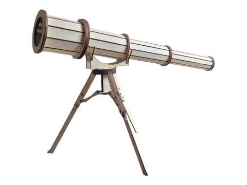 Teleskop z schowkiem na upominek dla miłośnika astronomii. Dla astronima